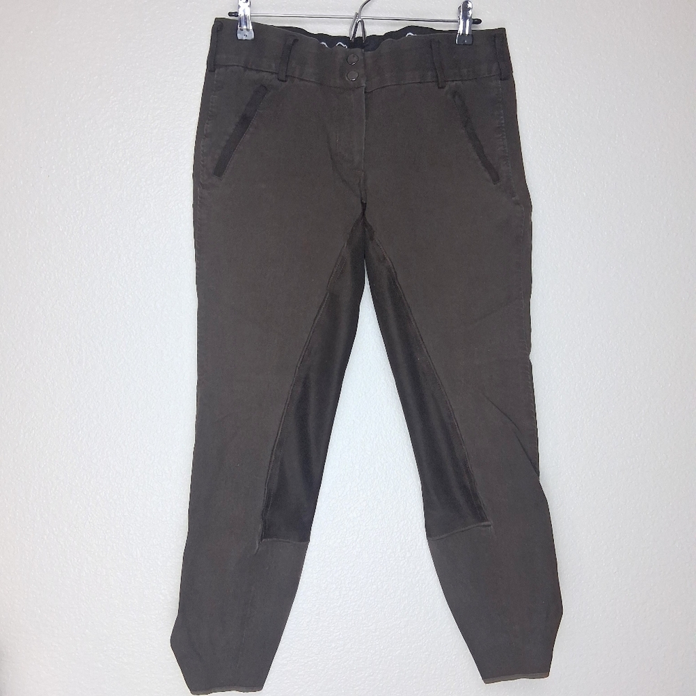 Goode Rider Womens Equine Riding Pants Brown Size 32L